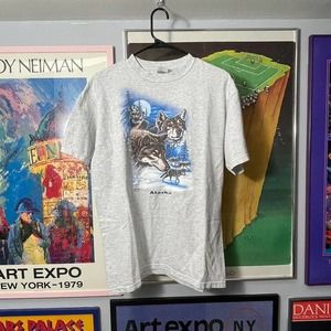 Y2K Alaska Huskies Nature Tee - SIZE L